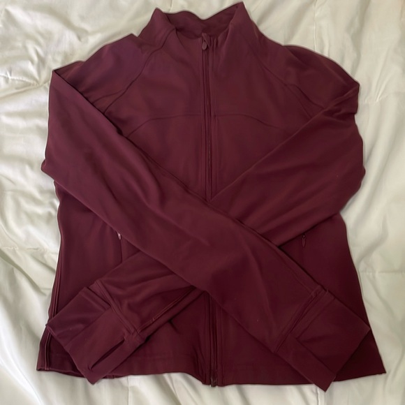 lululemon athletica Jackets & Blazers - Lululemon burgundy cropped define jacket size 12 new with tags